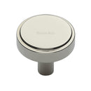 Heritage Brass Cabinet Knob Stepped Disc Design 38mm Polished Nickel - C3952 38-PNF - Choice Handles