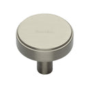 Heritage Brass Cabinet Knob Stepped Disc Design 38mm Satin Nickel finish - C3952 38-SN - Choice Handles