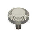 Heritage Brass Cabinet Knob Ridge Design 32mm Satin Nickel finishUK Registered Design Number 6194410 - C3956 32-SN - Choice Handles