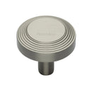 Heritage Brass Cabinet Knob Ridge Design 38mm Satin Nickel finishUK Registered Design Number 6194410 - C3956 38-SN - Choice Handles