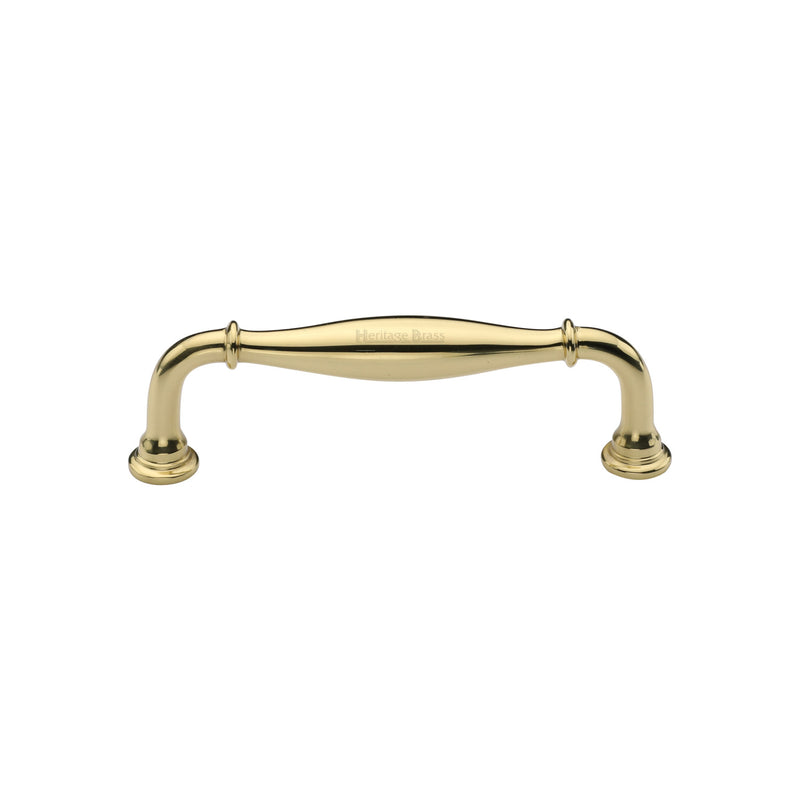 Heritage Brass Cabinet Pull Henley Traditional Design 102mm CTC Polished Brass Finish
 - C3960 102-PB - Choice Handles