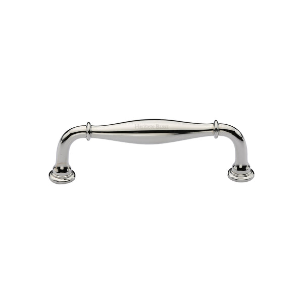 Heritage Brass Cabinet Pull Henley Traditional Design 102mm CTC Polished Nickel Finish
 - C3960 102-PNF - Choice Handles