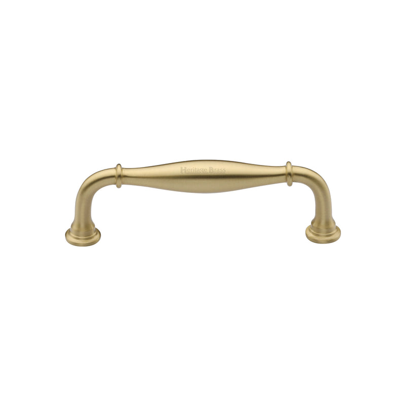 Heritage Brass Cabinet Pull Henley Traditional Design 102mm CTC Satin Brass Finish
 - C3960 102-SB - Choice Handles