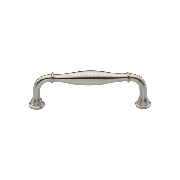 Heritage Brass Cabinet Pull Henley Traditional Design 102mm CTC Satin Nickel Finish
 - C3960 102-SN - Choice Handles