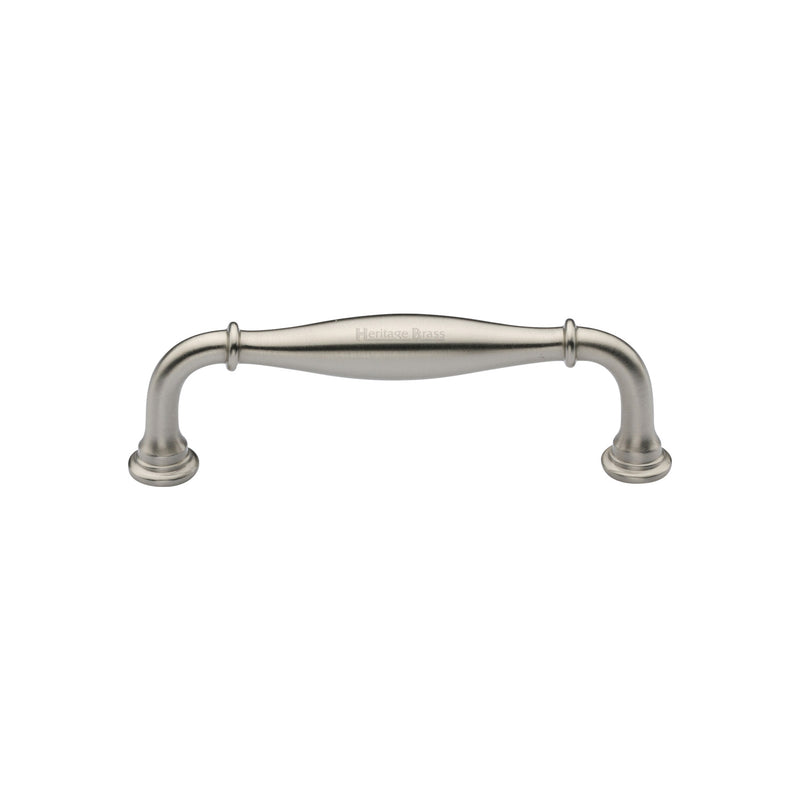 Heritage Brass Cabinet Pull Henley Traditional Design 102mm CTC Satin Nickel Finish
 - C3960 102-SN - Choice Handles