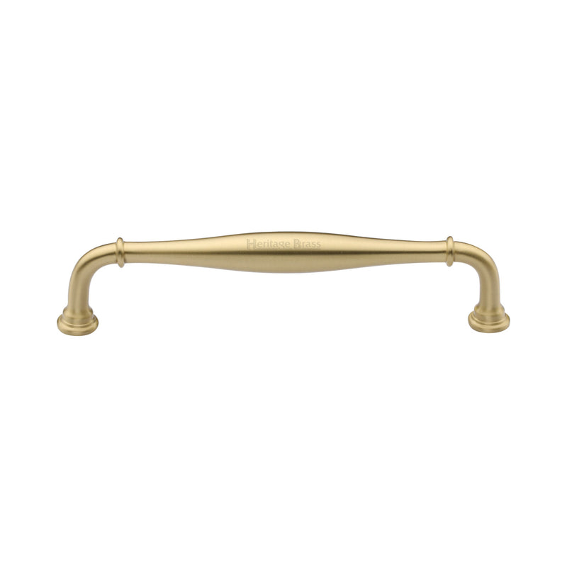 Heritage Brass Cabinet Pull Henley Traditional Design 152mm CTC Satin Brass Finish
 - C3960 152-SB - Choice Handles