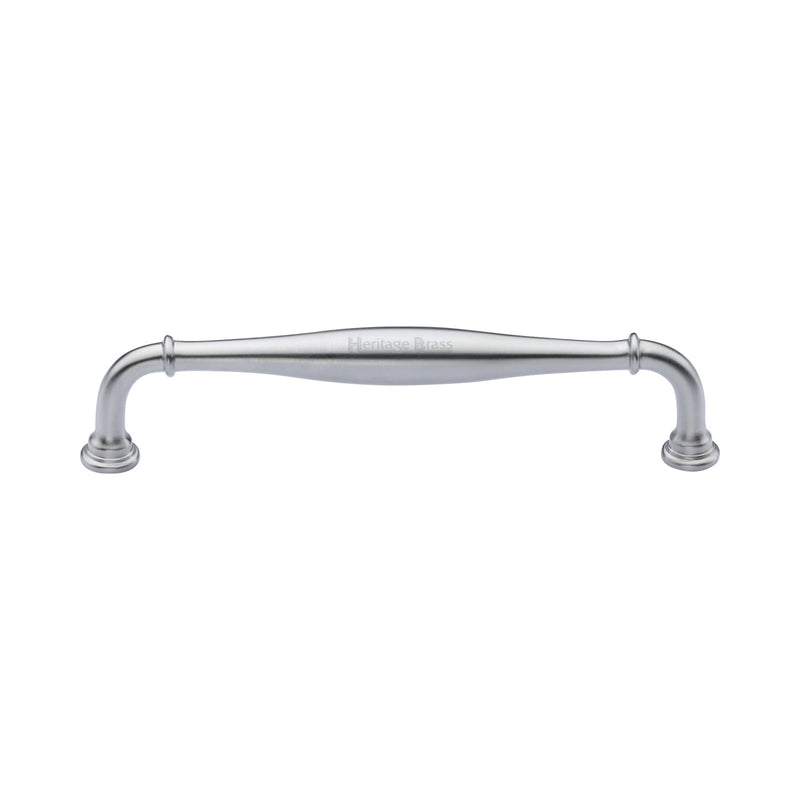 Heritage Brass Cabinet Pull Henley Traditional Design 152mm CTC Satin Chrome Finish
 - C3960 152-SC