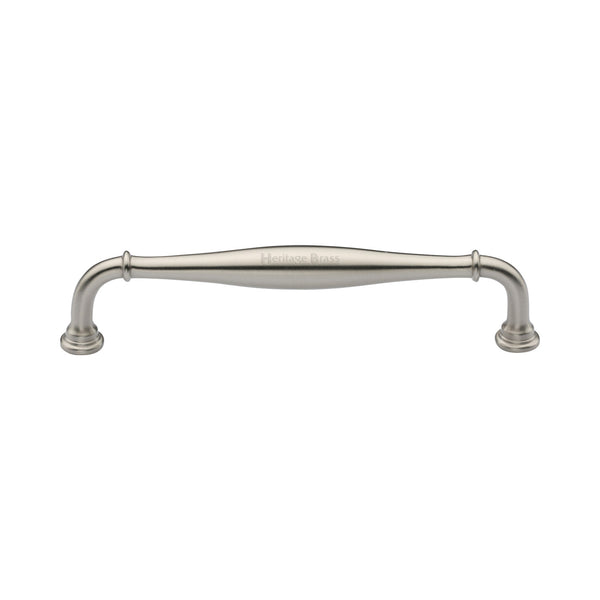 Heritage Brass Cabinet Pull Henley Traditional Design 152mm CTC Satin Nickel Finish
 - C3960 152-SN - Choice Handles