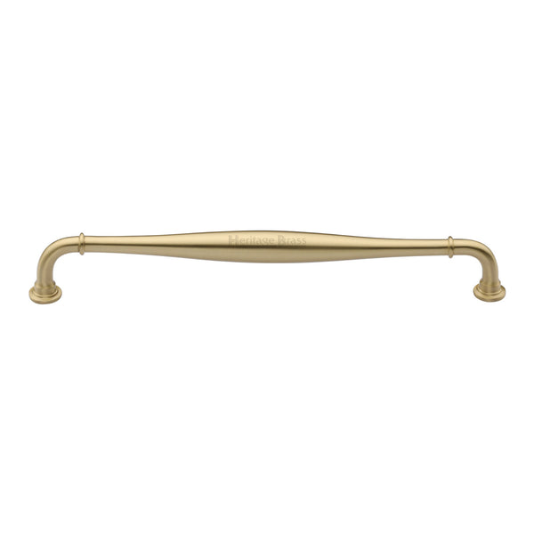 Heritage Brass Cabinet Pull Henley Traditional Design 203mm CTC Satin Brass Finish - C3960 203-SB - Choice Handles