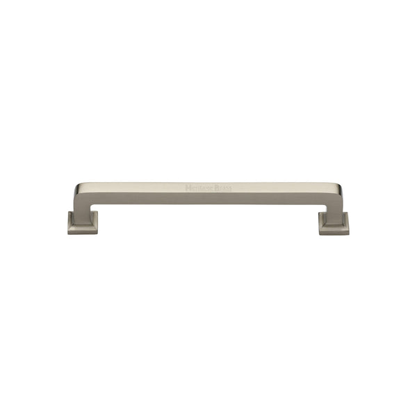 Heritage Brass Cabinet Pull Square Vintage Design 101mm CTC Satin Nickel Finish - C3964 101-SN - Choice Handles