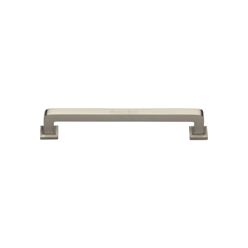 Heritage Brass Cabinet Pull Square Vintage Design 101mm CTC Satin Nickel Finish - C3964 101-SN - Choice Handles