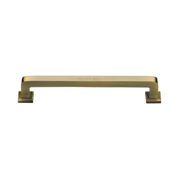Heritage Brass Cabinet Pull Square Vintage Design 152mm CTC Antique Finish - C3964 152-AT - Choice Handles