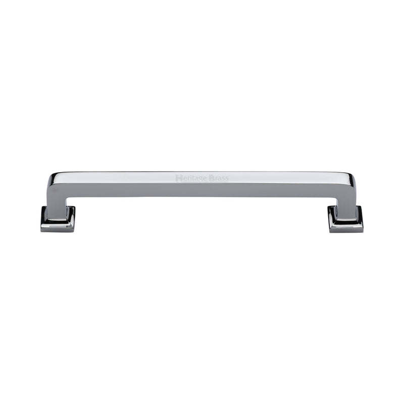 Heritage Brass Cabinet Pull Square Vintage Design 152mm CTC Polished Chrome Finish - C3964 152-PC - Choice Handles