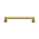 Heritage Brass Cabinet Pull Square Vintage Design 152mm CTC Satin Brass Finish - C3964 152-SB - Choice Handles