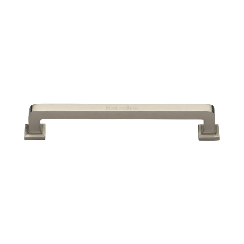 Heritage Brass Cabinet Pull Square Vintage Design 152mm CTC Satin Nickel Finish - C3964 152-SN - Choice Handles