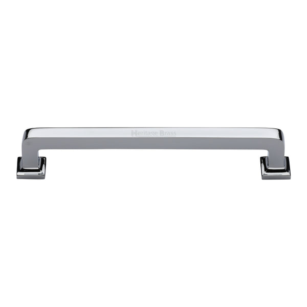Heritage Brass Cabinet Pull Square Vintage Design 203mm CTC Polished Chrome Finish - C3964 203-PC - Choice Handles