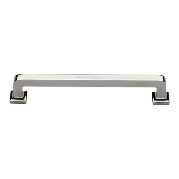 Heritage Brass Cabinet Pull Square Vintage Design 203mm CTC Polished Nickel Finish - C3964 203-PNF - Choice Handles