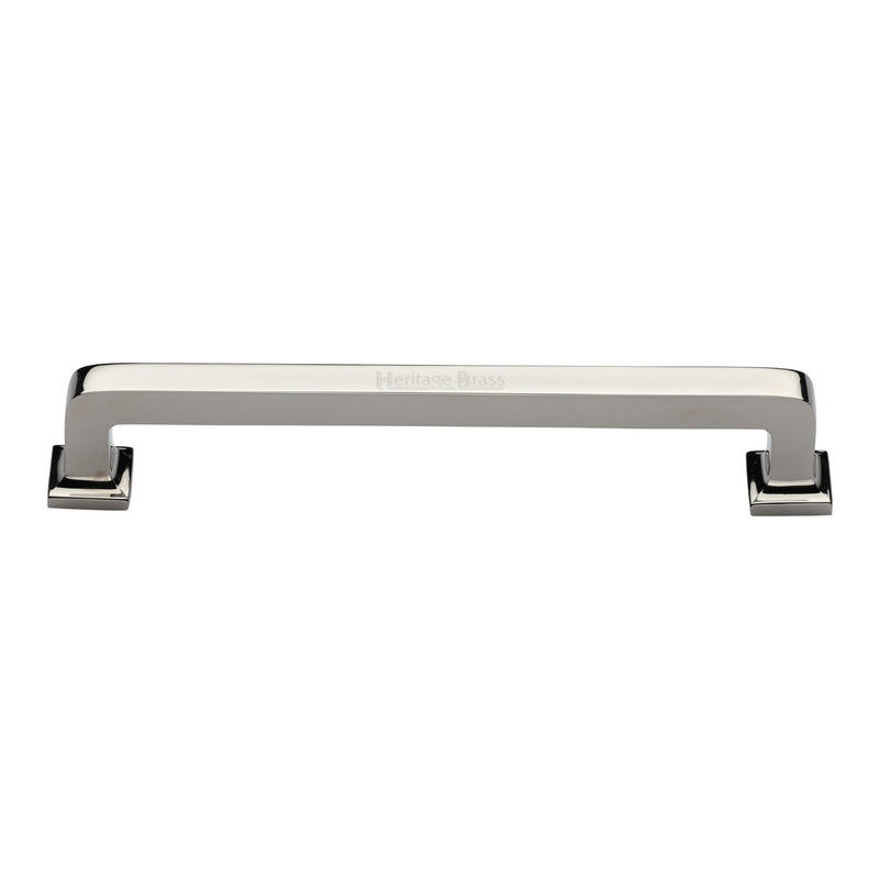 Heritage Brass Cabinet Pull Square Vintage Design 203mm CTC Polished Nickel Finish - C3964 203-PNF - Choice Handles