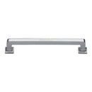 Heritage Brass Cabinet Pull Square Vintage Design 203mm CTC Satin Chrome Finish - C3964 203-SC - Choice Handles