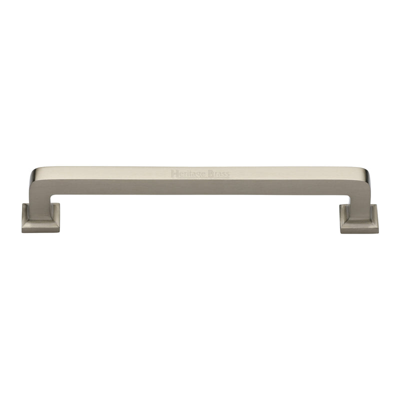 Heritage Brass Cabinet Pull Square Vintage Design 203mm CTC Satin Nickel Finish
 - C3964 203-SN - Choice Handles