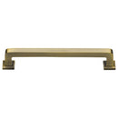 Heritage Brass Cabinet Pull Square Vintage Design 254mm CTC Antique Brass Finish - C3964 254-AT - Choice Handles