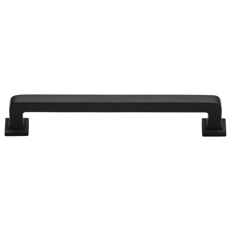 Heritage Brass Cabinet Pull Square Vintage Design 254mm CTC Matt Black Finish - C3964 254-BKMT - Choice Handles