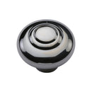 Heritage Brass Cabinet Knob Round Bead Design 32mm Polished Chrome finish - C3985 32-PC - Choice Handles