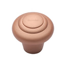 Heritage Brass Cabinet Knob Round Bead Design 32mm Satin Rose Gold finish - C3985 32-SRG - Choice Handles