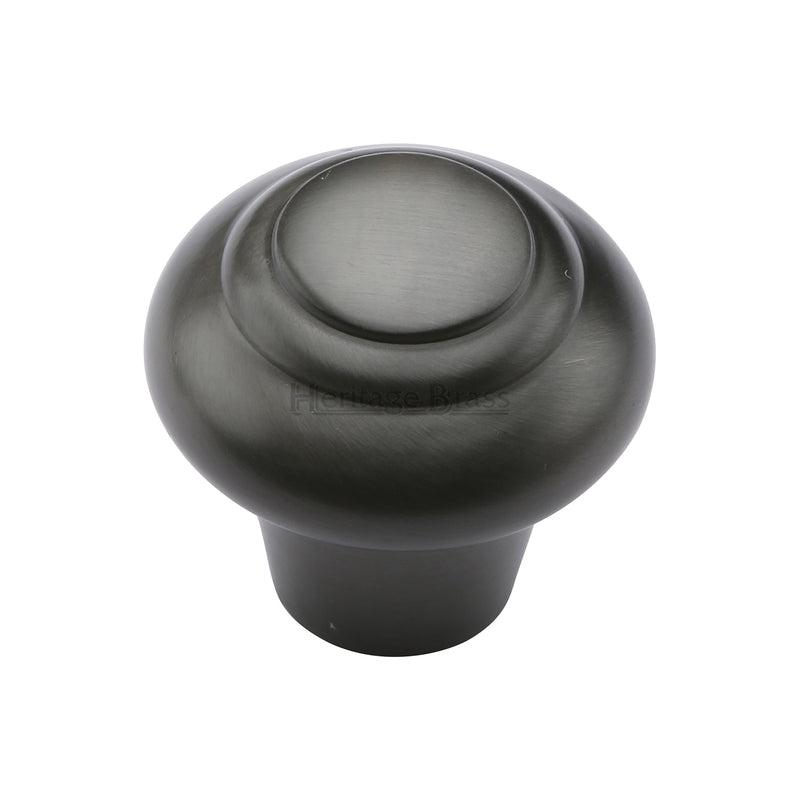 Heritage Brass Cabinet Knob Round Bead Design 38mm Matt Bronze finish - C3985 38-MB - Choice Handles