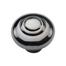 Heritage Brass Cabinet Knob Round Bead Design 38mm Polished Chrome finish - C3985 38-PC - Choice Handles