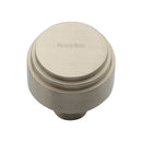 Heritage Brass Cabinet Knob Round Deco Design 32mm Satin Nickel finish - C3987 32-SN - Choice Handles