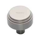 Heritage Brass Cabinet Knob Round Deco Design 38mm Satin Nickel finish - C3987 38-SN - Choice Handles
