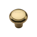 Heritage Brass Cabinet Knob Edge Design 32mm Polished Brass finish - C3990 32-PB - Choice Handles