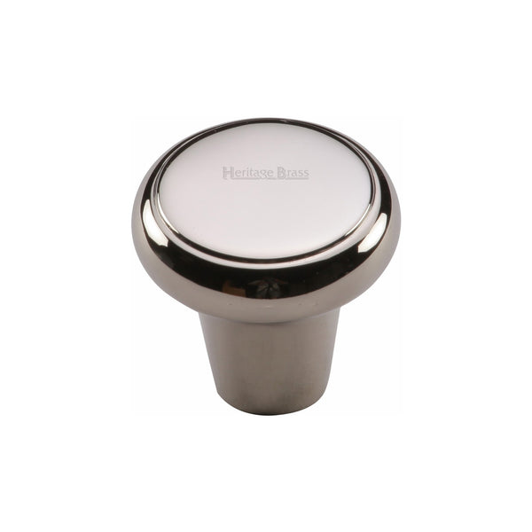 Heritage Brass Cabinet Knob Edge Design 32mm Polished Nickel - C3990 32-PNF - Choice Handles