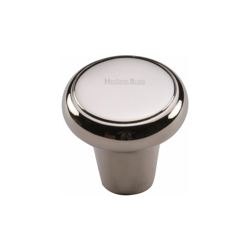 Heritage Brass Cabinet Knob Edge Design 32mm Polished Nickel - C3990 32-PNF - Choice Handles
