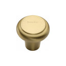 Heritage Brass Cabinet Knob Edge Design 32mm Satin Brass finish - C3990 32-SB - Choice Handles