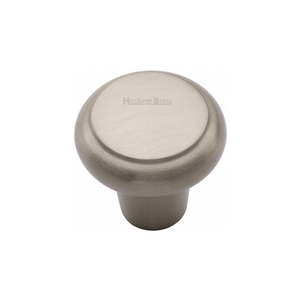 Heritage Brass Cabinet Knob Edge Design 32mm Satin Nickel finish - C3990 32-SN - Choice Handles