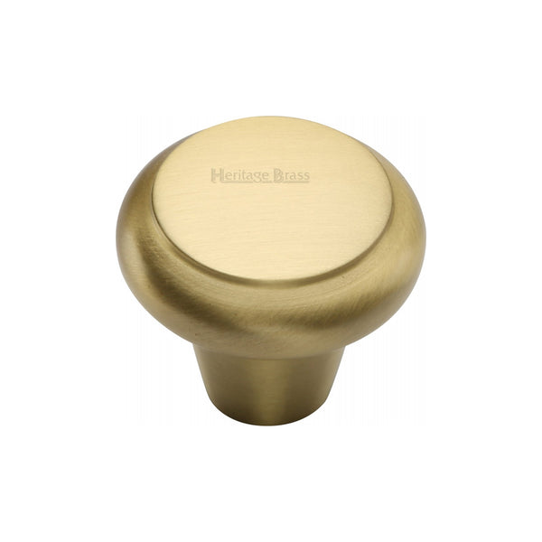 Heritage Brass Cabinet Knob Edge Design 38mm Satin Brass finish - C3990 38-SB - Choice Handles