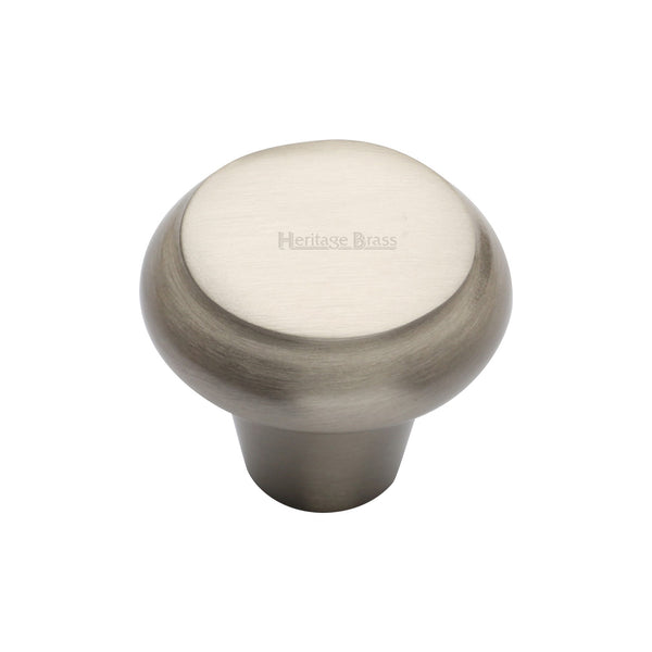 Heritage Brass Cabinet Knob Edge Design 38mm Satin Nickel finish - C3990 38-SN - Choice Handles