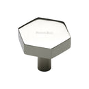 Heritage Brass Cabinet Knob Hexagon Design 32mm Polished Nickel - C4344 32-PNF - Choice Handles