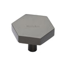 Heritage Brass Cabinet Knob Hexagon Design 38mm Matt Bronze finish - C4344 38-MB - Choice Handles