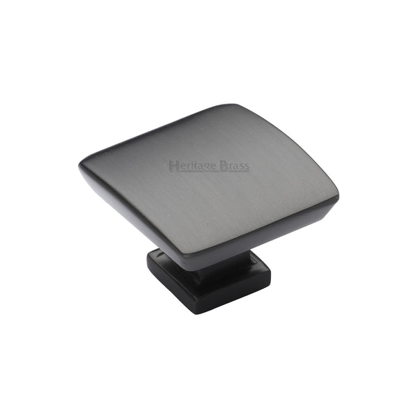 Heritage Brass Cabinet Knob Plinth Design with base 35mm Matt Bronze finish - C4382 35-MB - Choice Handles