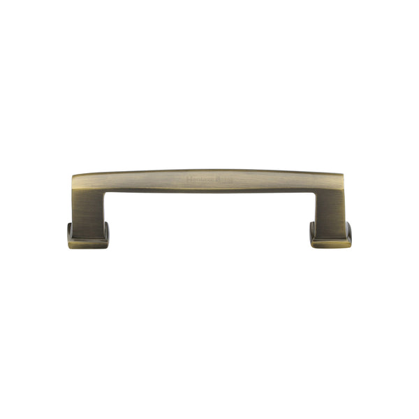Heritage Brass Cabinet Pull Vintage Design 102mm CTC Antique Brass Finish - C4384 102-AT - Choice Handles