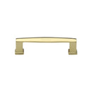 Heritage Brass Cabinet Pull Vintage Design 102mm CTC Polished Brass Finish - C4384 102-PB - Choice Handles