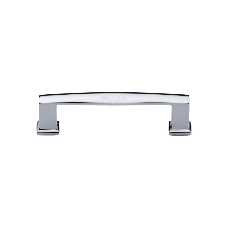 Heritage Brass Cabinet Pull Vintage Design 102mm CTC Polished Chrome Finish - C4384 102-PC - Choice Handles