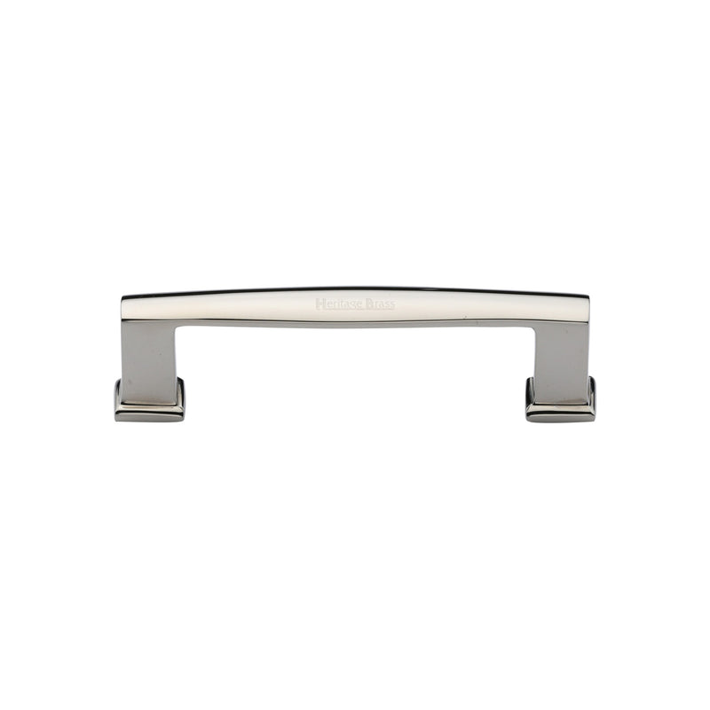 Heritage Brass Cabinet Pull Vintage Design 102mm CTC Polished Nickel Finish - C4384 102-PNF - Choice Handles