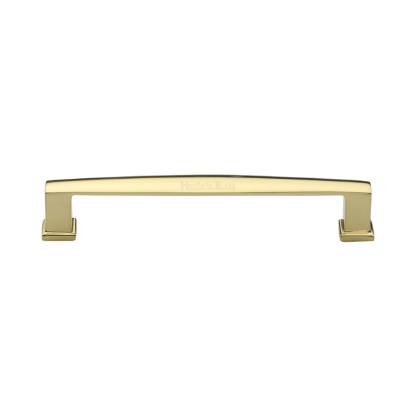 Heritage Brass Cabinet Pull Vintage Design 152mm CTC Polished Brass Finish - C4384 152-PB - Choice Handles