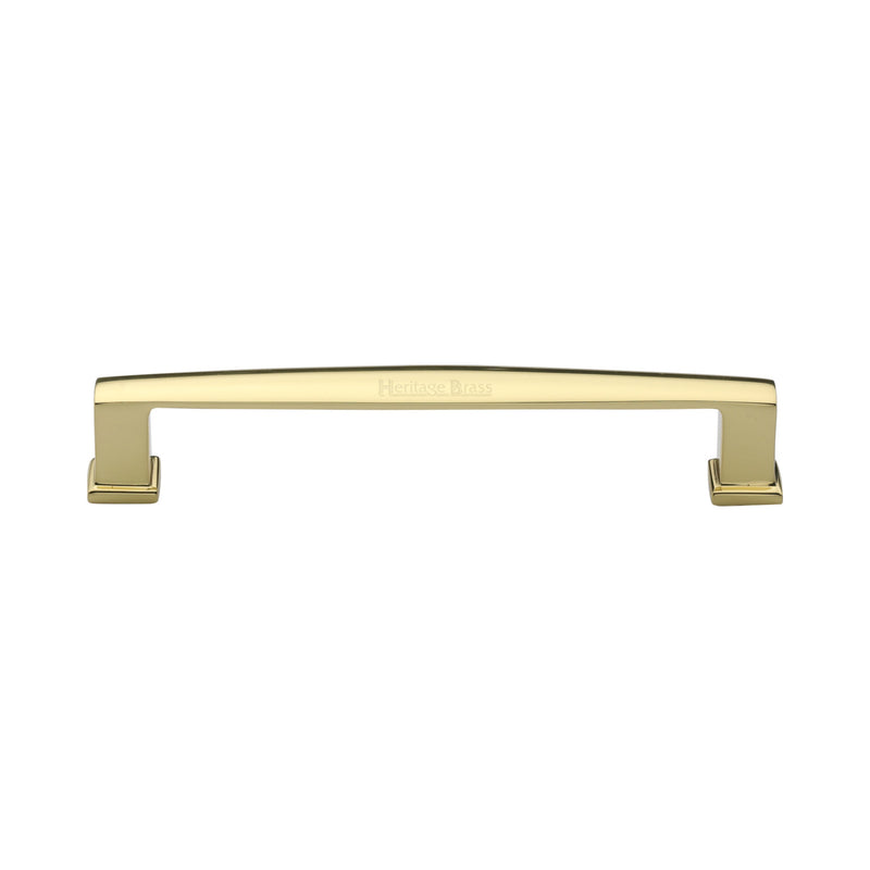 Heritage Brass Cabinet Pull Vintage Design 152mm CTC Polished Brass Finish - C4384 152-PB - Choice Handles