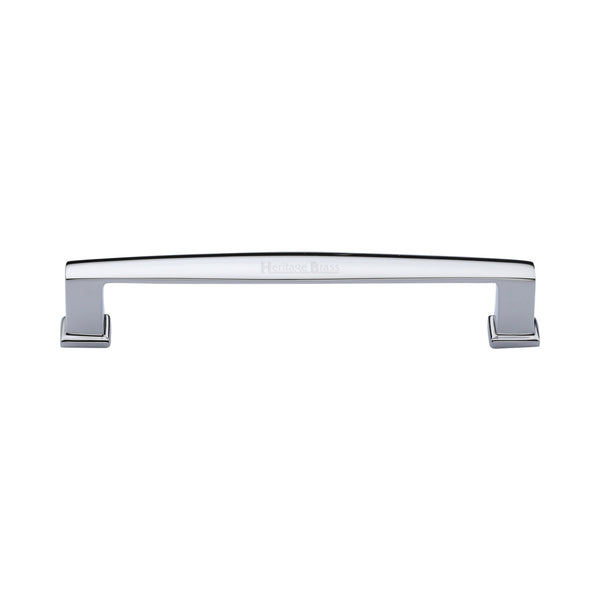 Heritage Brass Cabinet Pull Vintage Design 152mm CTC Polished Chrome Finish - C4384 152-PC - Choice Handles