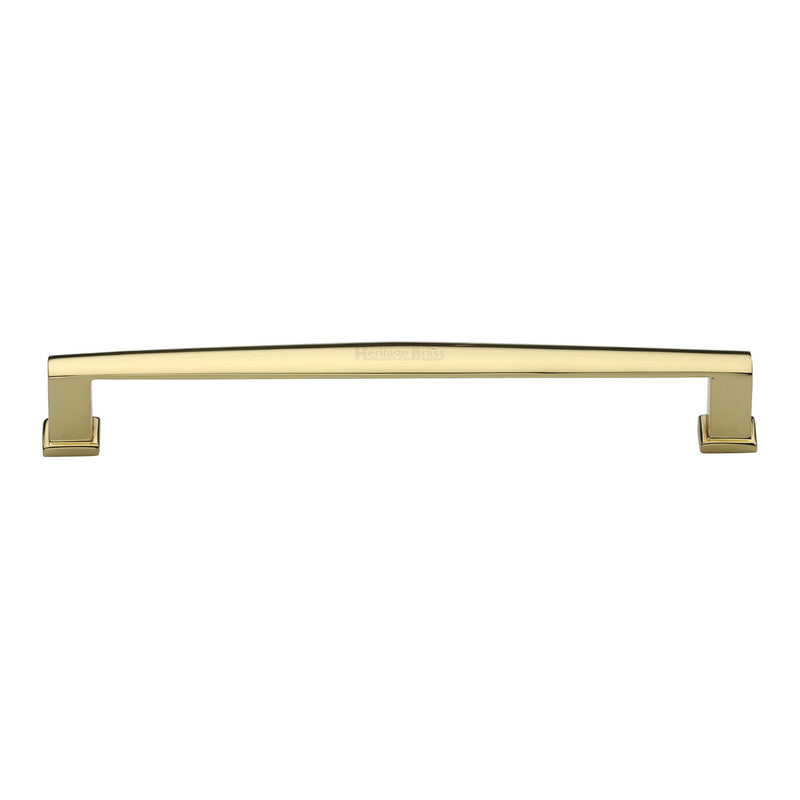 Heritage Brass Cabinet Pull Vintage Design 203mm CTC Polished Brass Finish
 - C4384 203-PB - Choice Handles